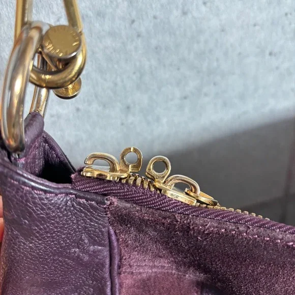 Auth Louis Vuitton Monogram Empreinte Audacieuse PM Shoulder Bag Purple LV 2669N